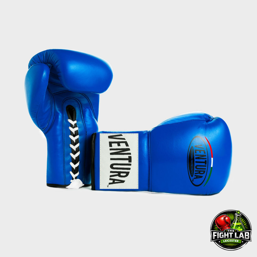 Blue Laced Boxing Glove