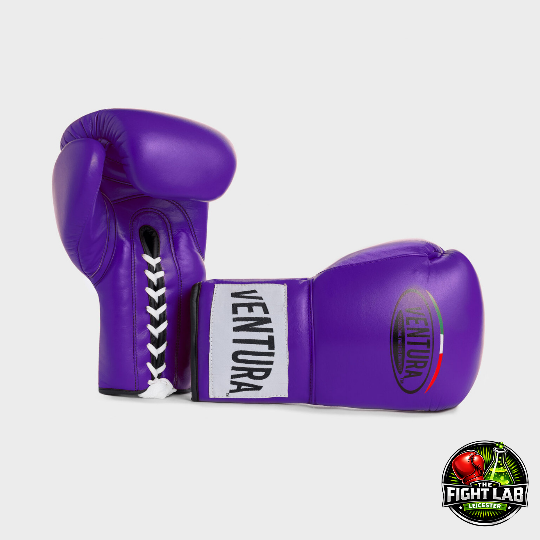 Purple Laced Boxing Glove