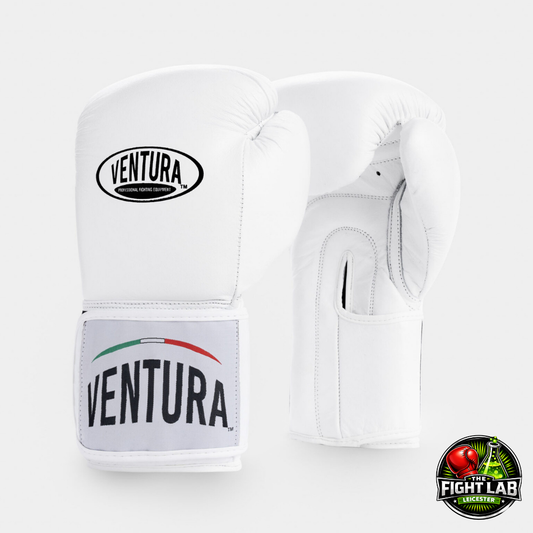White Velcro Boxing Glove