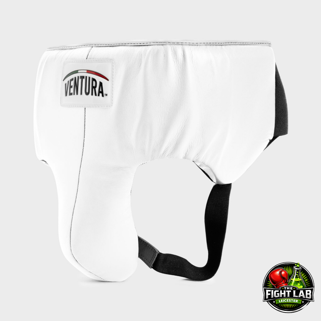 White Groin Guard